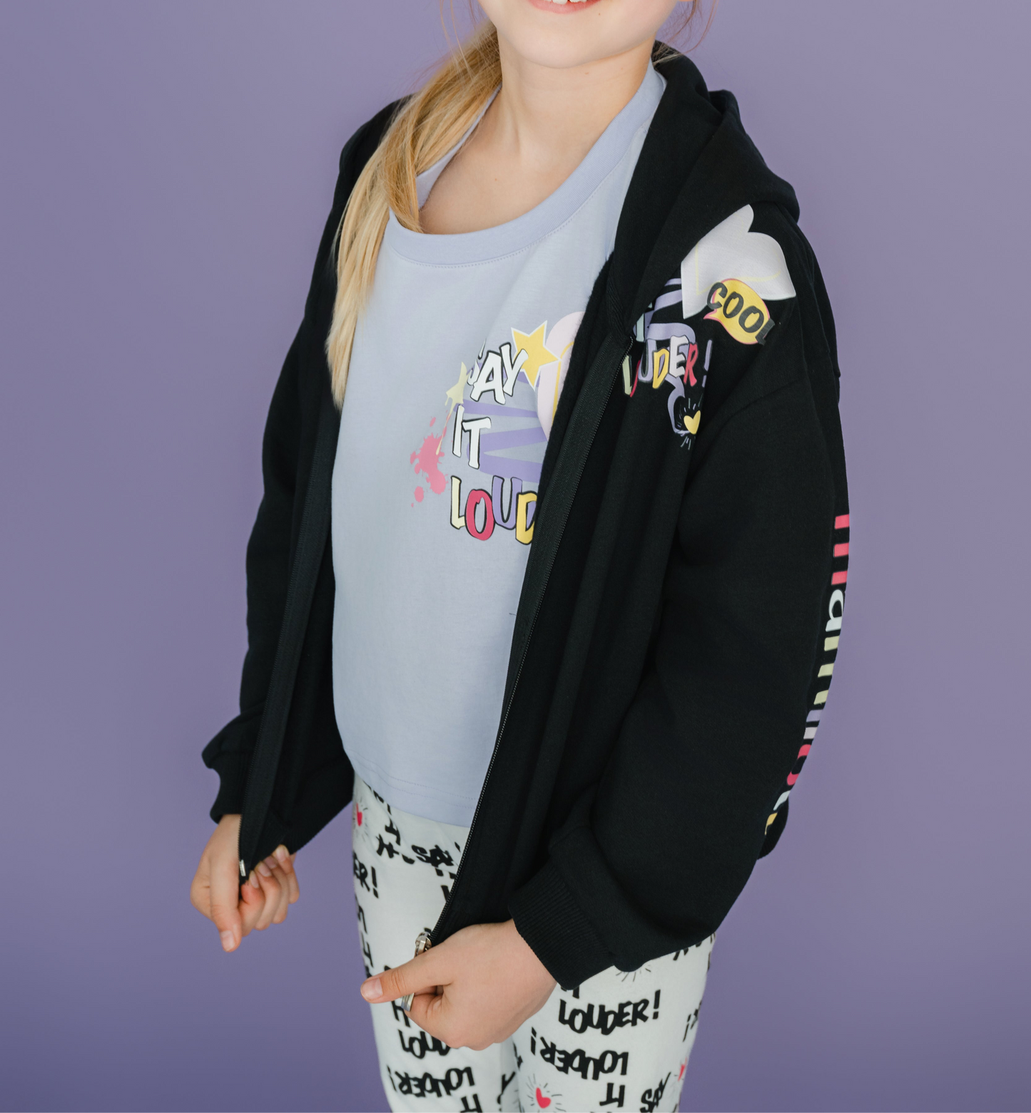 Chloe Cool - Kapuzenjacke Schwarz