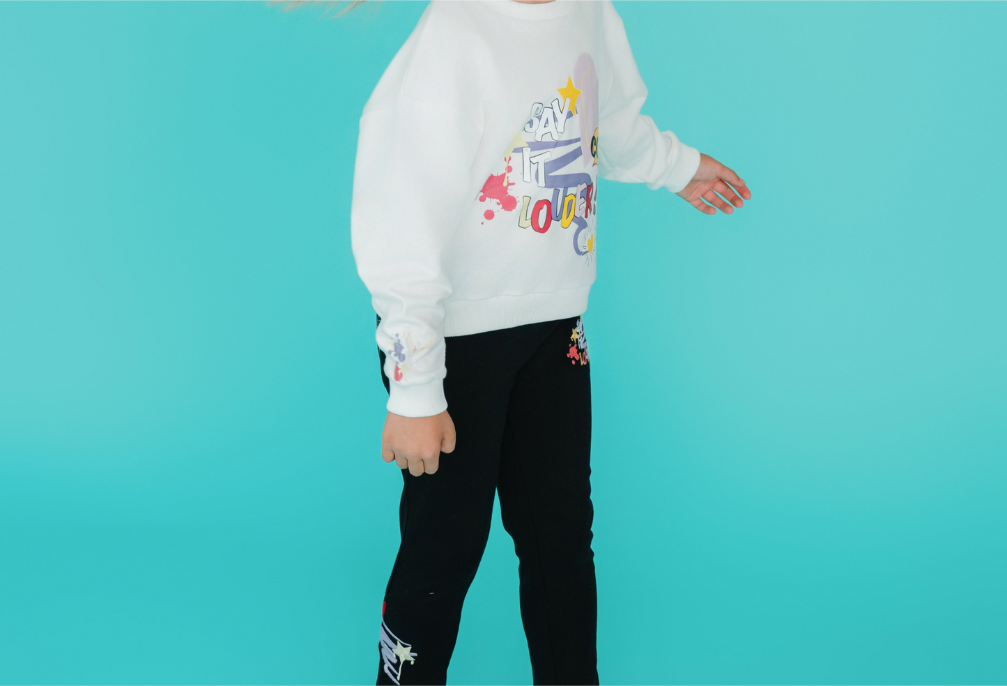Luna Love- Sweater Natur Weiß