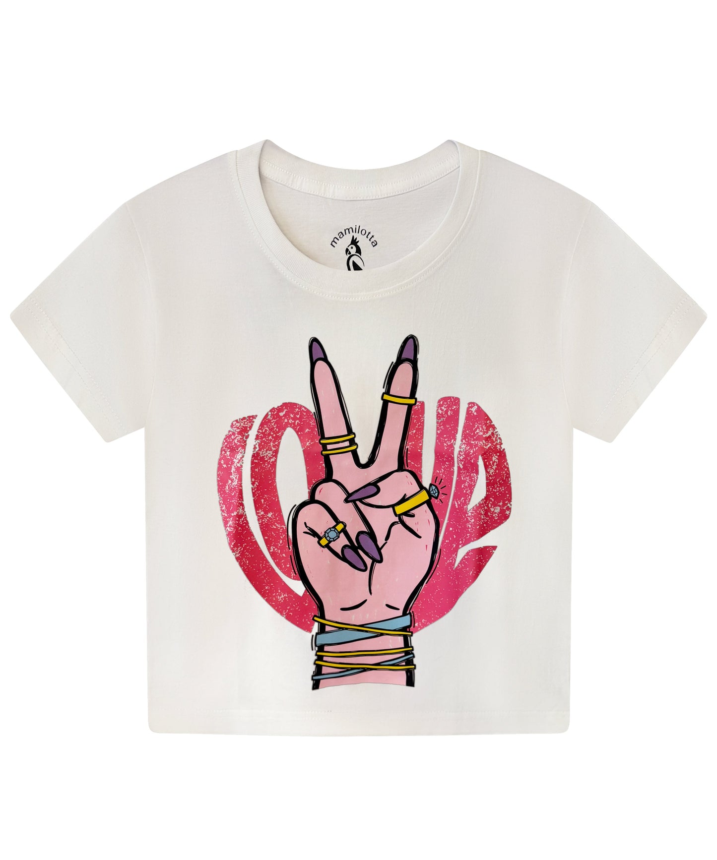 Love & Peace Shirt Weiß
