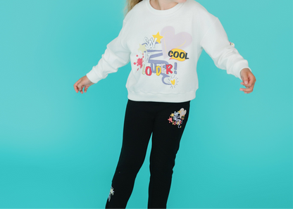 Luna Love- Sweater Natur Weiß