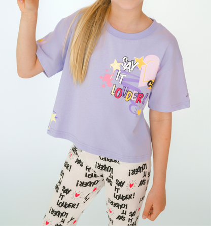 Ava Adventure T-Shirt Pastel Lilac