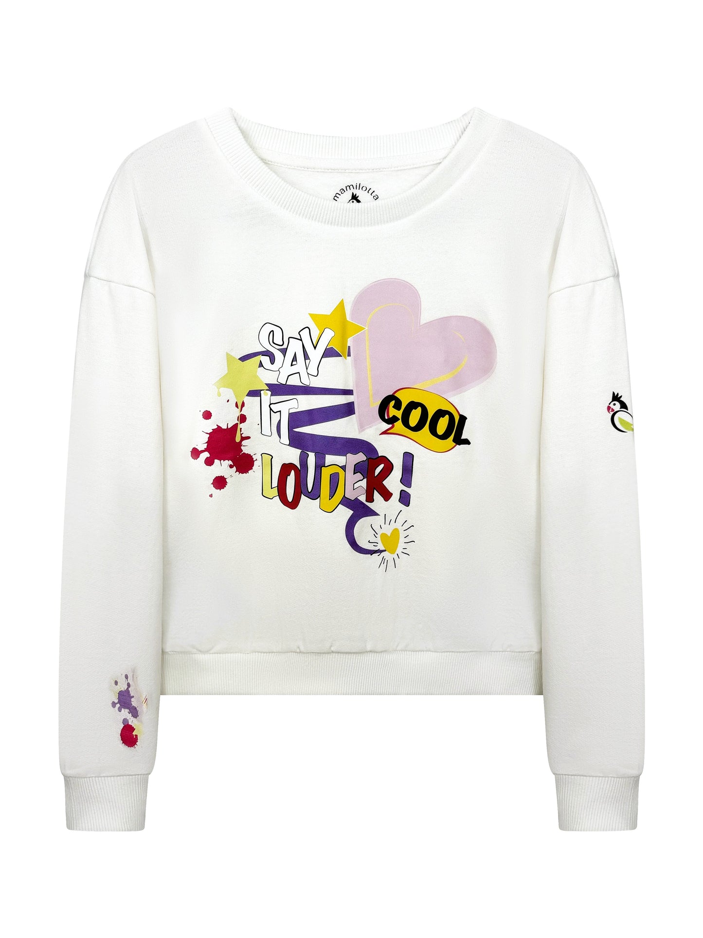 Luna Love- Sweater Natur Weiß