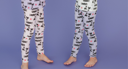 Lea Luxe - Legging Natur Weiß