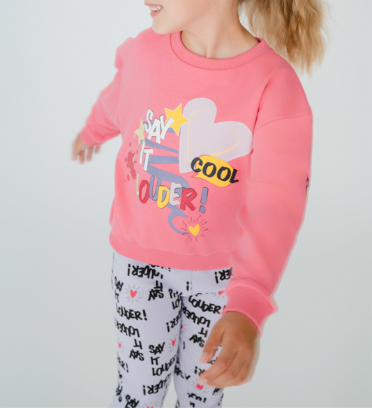 Luna Love- Sweater Hot Pink