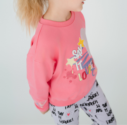Luna Love- Sweater Hot Pink