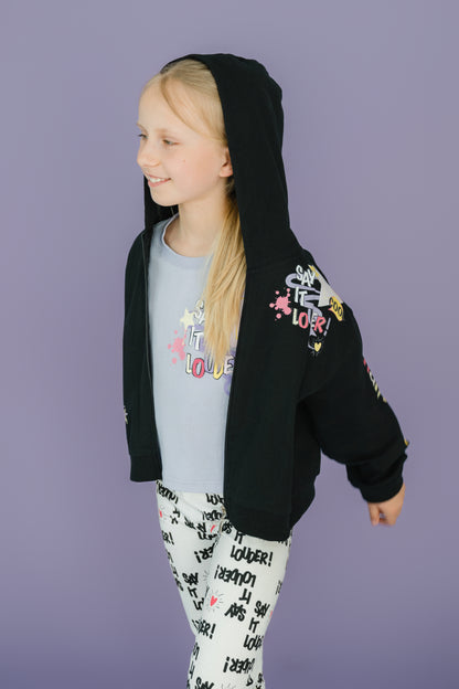 Chloe Cool - Kapuzenjacke Schwarz